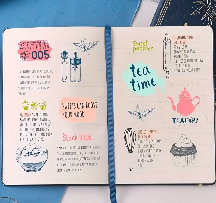 Cuaderno Notebook Estrella – Tapa dura y papel grueso