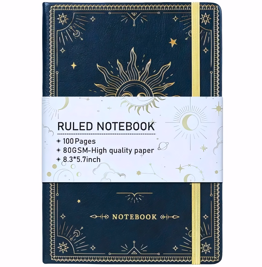 Cuaderno Notebook Estrella – Tapa dura y papel grueso