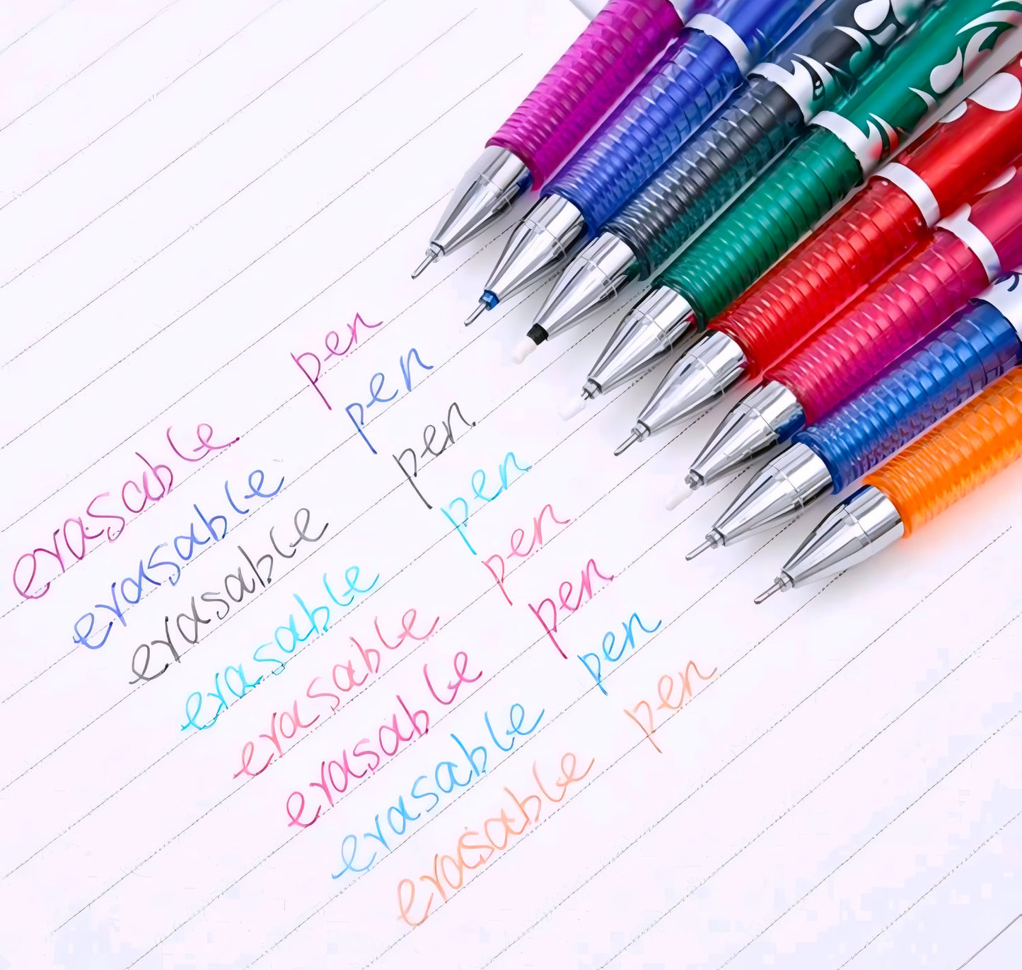 Bolígrafo borrable multicolor - tinta suave + recambio