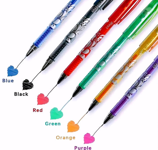 Bolígrafo borrable multicolor - tinta suave + recambio