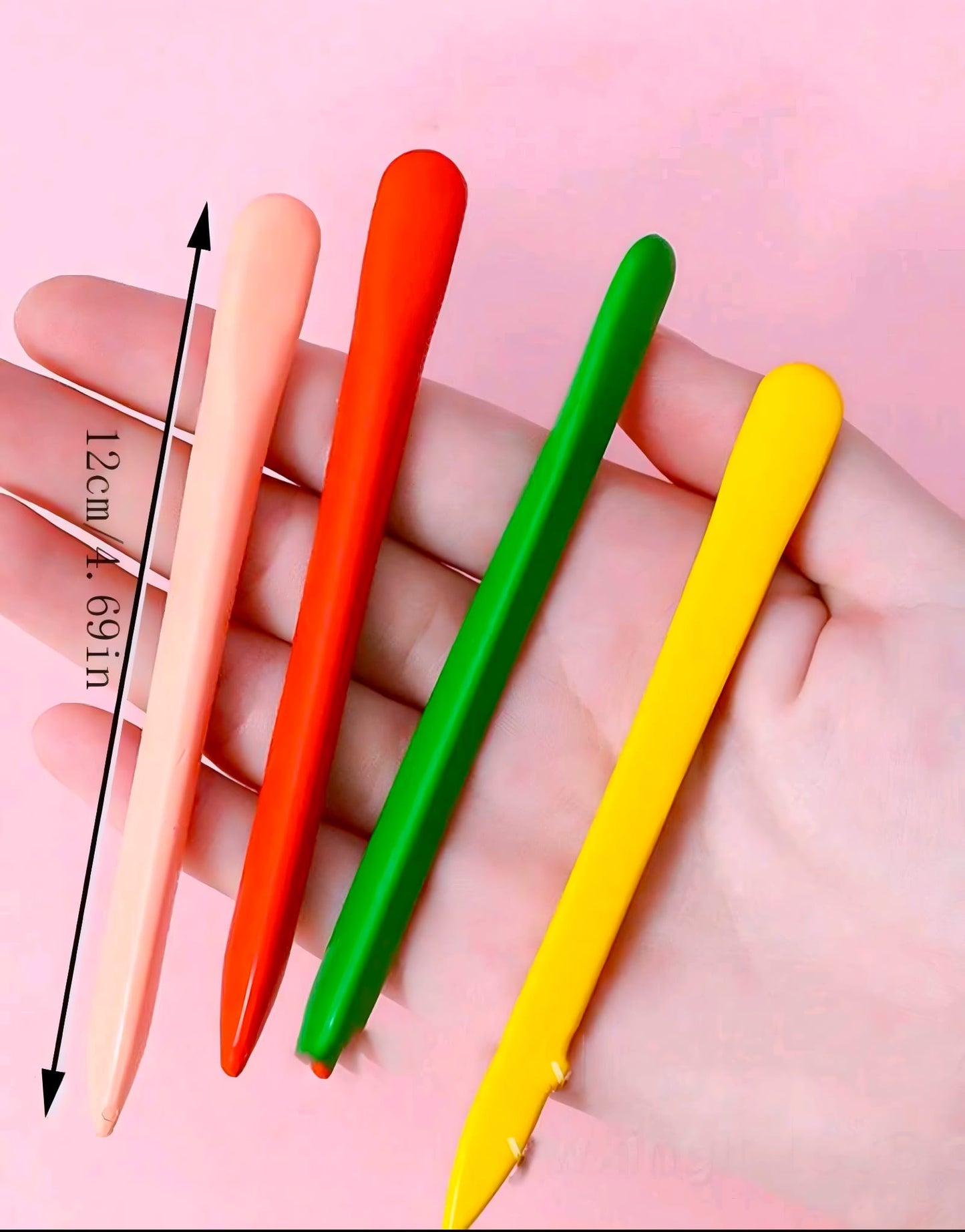 Crayones Plásticos Infantiles - Sin manchas