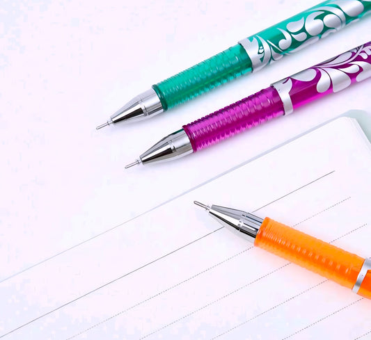 Bolígrafo borrable multicolor - tinta suave + recambio
