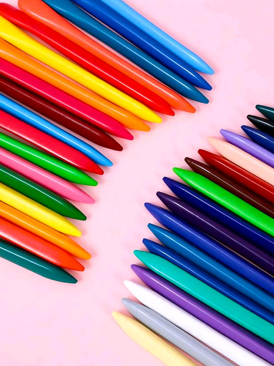Crayones Plásticos Infantiles - Sin manchas