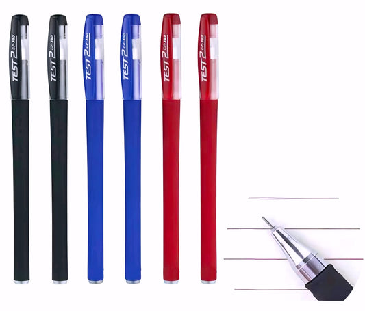 Bolígrafos retráctiles tricolor - Tinta suave
