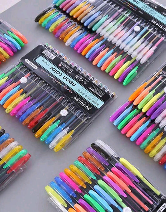 Bolígrafos de gel colores neón/pastel - Trazo fino